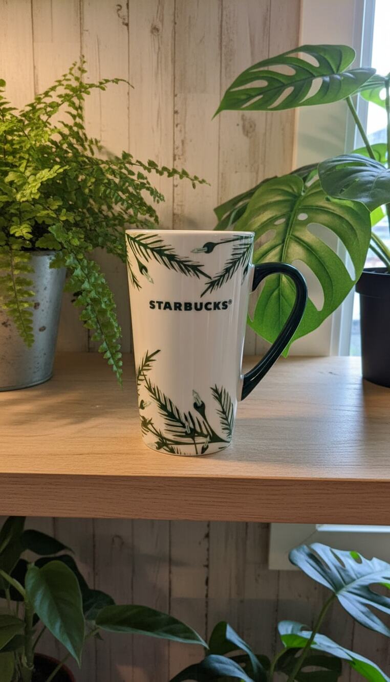 Starbucks Holiday 2020 Tall Mug 16 fl oz White Green